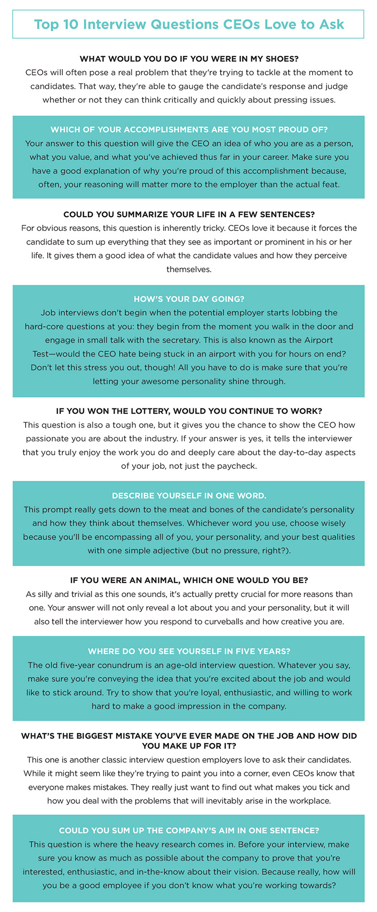 questions to ask your interviewer