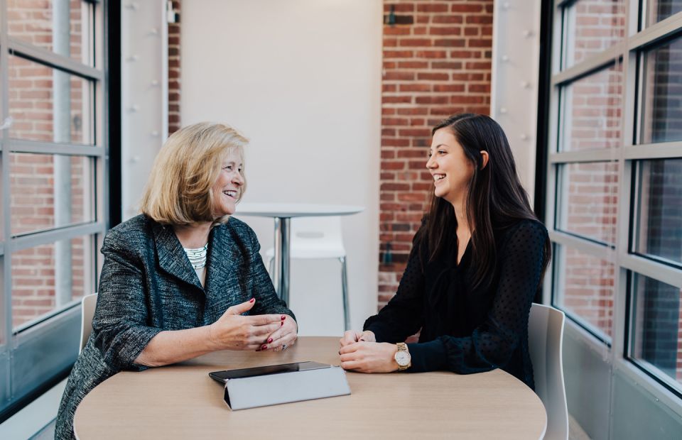 woman interview