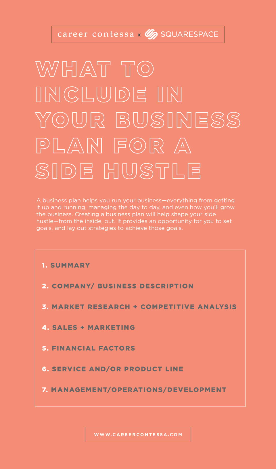 Squarespace Write Side Hustle Business Plan