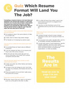 Take this quiz to know which resume format will help you land a job.
