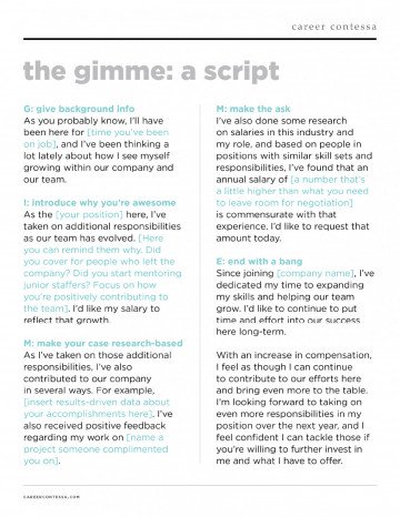 Downloads - The "GIMME" Ask For a Raise Script